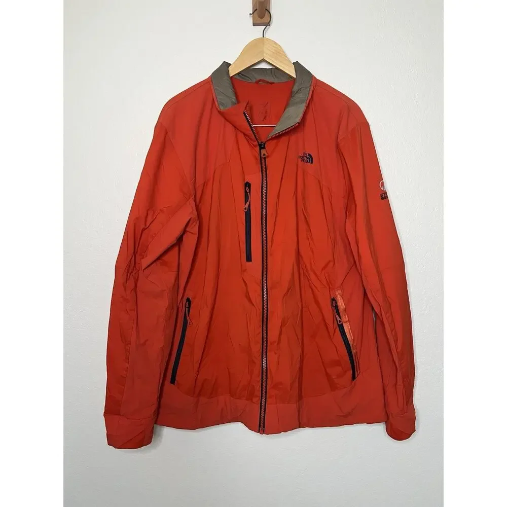 The North Face Softshell Orange Steep Series Jacket Men's Size XL Outdoor